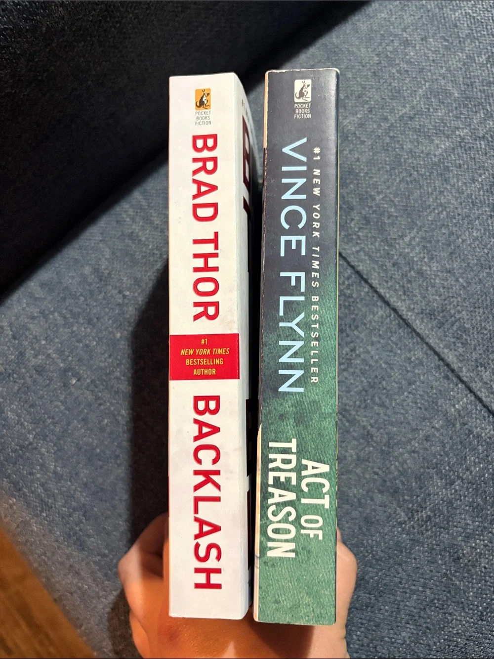 Brad Thor Backlash & Vince Flynn Act of Treason - Thriller Paperback Duo